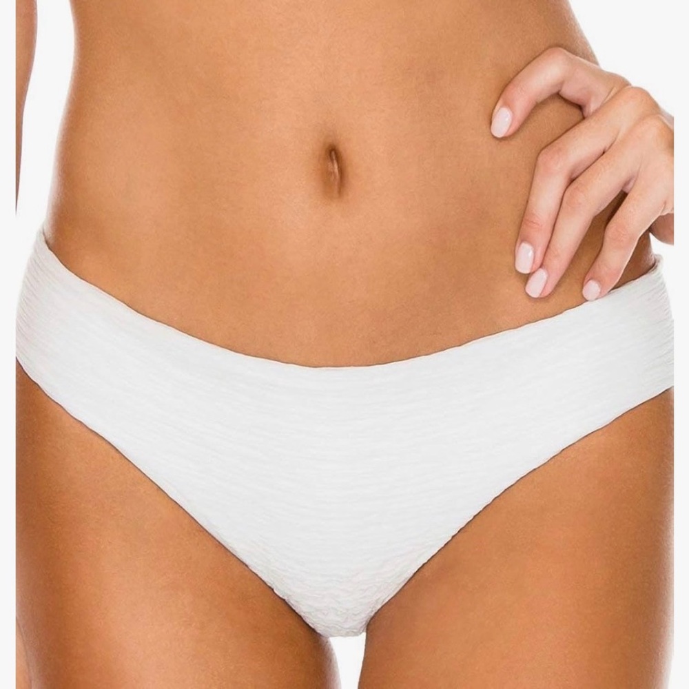 Luli Fama Buleria Full Bikini Bottom M Ivory